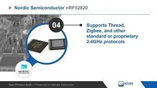 Nordic Semiconductor nRF52820 Bluetooth&reg; 5.2 System-on-Chip (SoC) &mdash; New Product Brief | Mouser