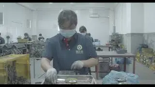 Die-filling in the production of diamond segments