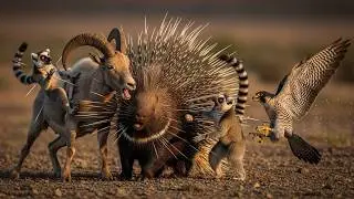 porcupine vs AIR + MOUNTAIN + FOREST = who survive?