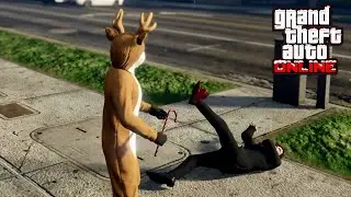 Trolling People With A Candy Cane In GTA 5 Online
