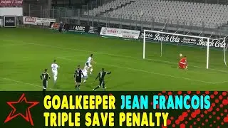 French Goalkeeper Jean Francois Bedenik's incredible triple save Penalty kick
