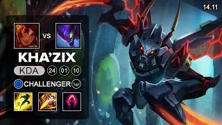 Kha'Zix vs Taliyah Jungle - EUW Challenger - Patch 14.11 Season 14