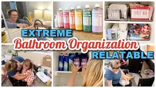 EXTREME MASTER BATHROOM DECLUTTER & ORGANIZATION:Relatable Mom Life:Mom to Moms