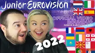 ALL 16 SONGS | JUNIOR EUROVISION 2022 | American Couple Reaction