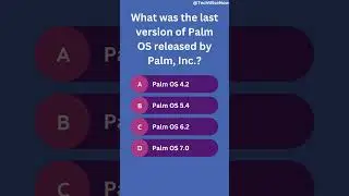 🌴📱 Last version of Palm OS | #shorts #quiztime #gk #learning