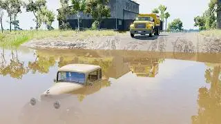 Mobil vs Deep Water #19 - BeamNG Drive