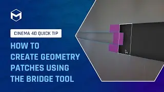 #C4DQuickTip 33: How to create geometry patches using the Bridge tool in Cinema 4D