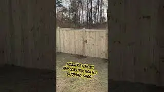 Wood Privacy fence (6&rsquo;) #contractor #fencing #privacy #woodfence #gate #call