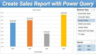Creating Quarterly Sales Report using Power Query