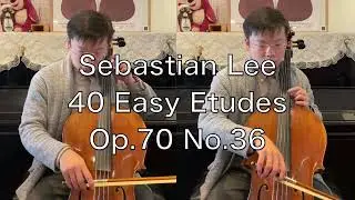 S LEE 40 Easy Etudes for Cello, Op 70 No 36