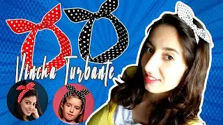 VINCHA TURBANTE DE TELA CON LAZO PASO A PASO - DIADEMA , TIARA O CINTILLO CON LAZO SUPER FACIL DIY
