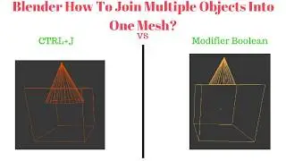 Blender How To Join Objects Multiply Objects To One Mesh l Boolean modifier