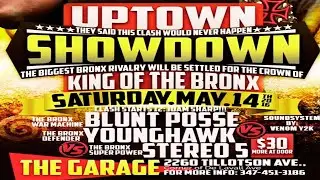BLUNT POSSE vs YOUNG HAWK vs STEREO 5 in a fiery Sound Clash @ The Garage in the Bronx, NY, 2016!