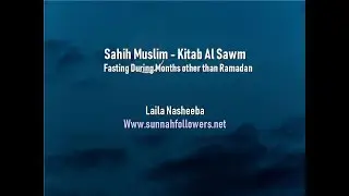 Sahih Muslim - Fasting During Months other than Ramadan