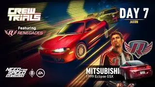 Need For Speed: No Limits | 1999 Mitsubishi Eclipse GSX (Crew Trials - Day 7 | Jaxon) - Renegades
