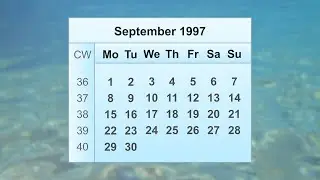September 1997 Calendar
