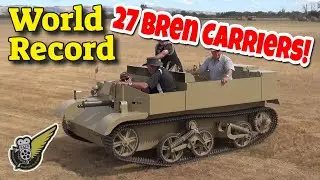 Historic Military Vehicle World Record  |  A Whole Convoy Of Tracked Carriers