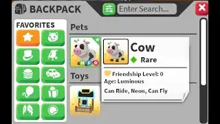 TRADING NEON COW IN ADOPT ME ROBLOX!