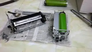 Tháo lắp, vệ sinh cụm trống, thay gạt mực máy photocopy toshiba 720, 855, 856, 657, 857 ...