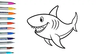 How To Draw A Shark For Toddlers Easy Way Step By Step