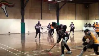 Surrey Wolfpac vs. West Coast Bullies - Period 1 (01/19/13) Ball Hockey Videos Skills Tricks Dekes