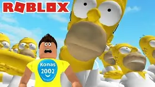 ROBLOX GIANT HOMER SIMPSON  MONSTER ARMY ! || Roblox Gameplay || Konas2002