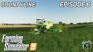Cutting Grass, Fast Mowing Grass | FS19 | Farming Simulator 19 | Timelapse | County Line #6