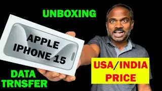 అమెరికాలో ఎంత చీపు? 🔥 New Apple Iphone 15 Pro 🔥 INDIA & USA Price 🔥Unboxing 🔥Setup🔥  Transfer Data🔥