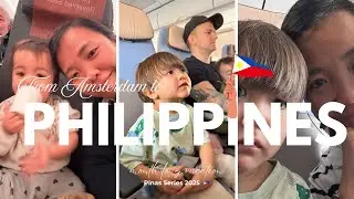 Balik Pilipinas 2025🇵🇭| Our 20-hour flight from AMS to Cebu with 2 kids! 