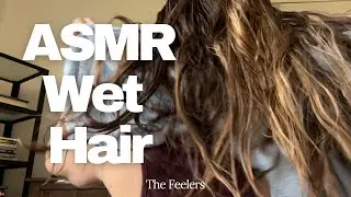 ASMR | Soothing & Calming | Wet, Long, Blonde Hair Brushing | No Talking |