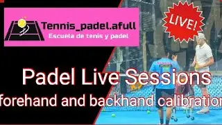 Padel Training, defense forehand and backhands