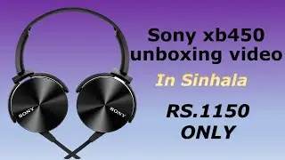 sony XB450 headset unboxing video...