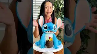 I made a STITCH Cake! #disney