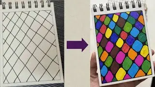 Transforming Doodles into Color Explosion | No-Talk Relaxing Art