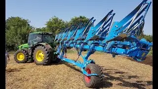 John deere 8320R + Lemken diamant 11 tractor plowing tutorial