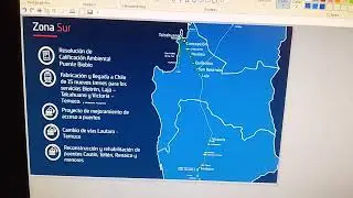 Mapa De EFE Trenes De Chile Zona Sur 08/07/2021