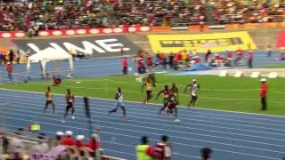 Delano Williams of Munroe College wins the Boys 200m Class 1 in a time 20.27