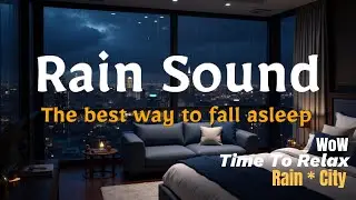 [Rain Sound] Fall into a restful sleep within 5 minutes to the sound of heavy rain | 8 hours