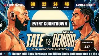 LIVE COUNTDOWN: Andrew Tate vs Chase DeMoor | Misfits Boxing: The Fight Before Christmas