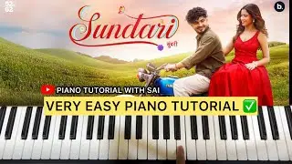 Sundari Sundari Song| Easy Piano Tutorial | Sanju Rathod | Marathi Song 
