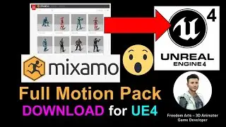 2456 Mixamo Full Motion Pack for Unreal Engine 4.27 - Animation Sequence!