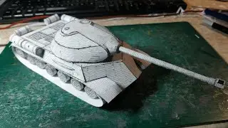 Building 🇷🇺IS-3🇷🇺 (Soviet Heavy Tank) #papercraft #tank #ww2 #fypシ #diy