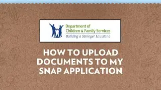 How to Upload Documents To My SNAP Application