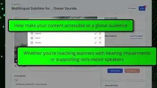 Closed Captions & Subtitle Support for Video Courses