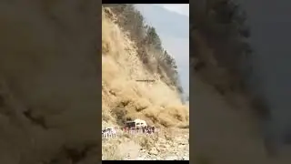 Landslide in Raison, NH 3 , Highway was blocked #shorts #shortsvideo #viral