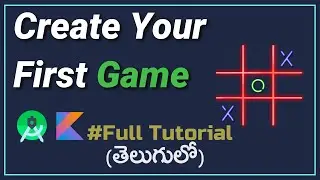 Create Tic tac toe game in android studio | Android Studio | Kotlin | Android Tutorials in Telugu