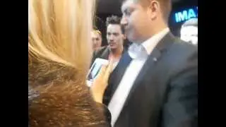 Johnathan Rhys Meyers and Natalia Vodianova 15-11-12 Moscow Russia with fans