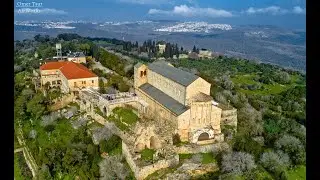 כנסיית ההשתנות הר תבור | Israel In 60 second - Church of the Transfiguration | 4K Aerial Photography