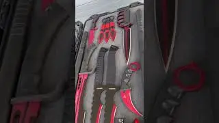 Red Mega Knife Set! #shortsviral