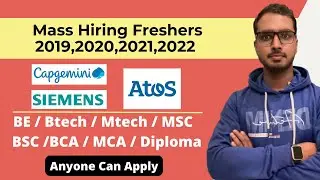 Capgemini, Atos, Siemens Off Campus Hiring Freshers 2022 | Java Developer Hiring Siemens